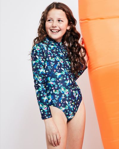 Leigh Tucker Willow Sunny Long-Sleeved Swimsuit - 2-14 years