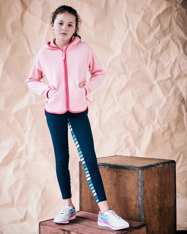 Dunnes Stores | Pink Leigh Tucker Willow Hady Fleece Hoodie (4 - 14 years)