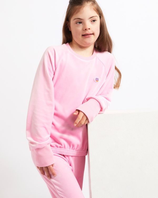 Dunnes Stores | Pink Leigh Tucker Willow Fern Sweatshirt (4-14 years)