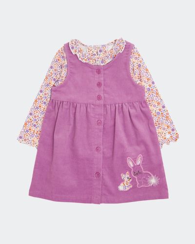 Corduroy Button Pinafore Set (0 months-4 years)