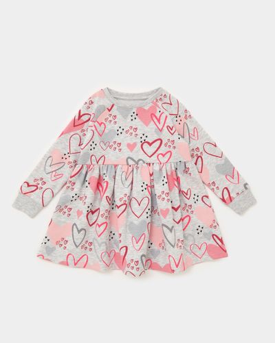 Heart Print Dress (Newborn-4 Years)