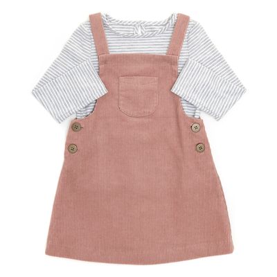 Toddler Two Piece Corduroy Pinny And Top Set thumbnail