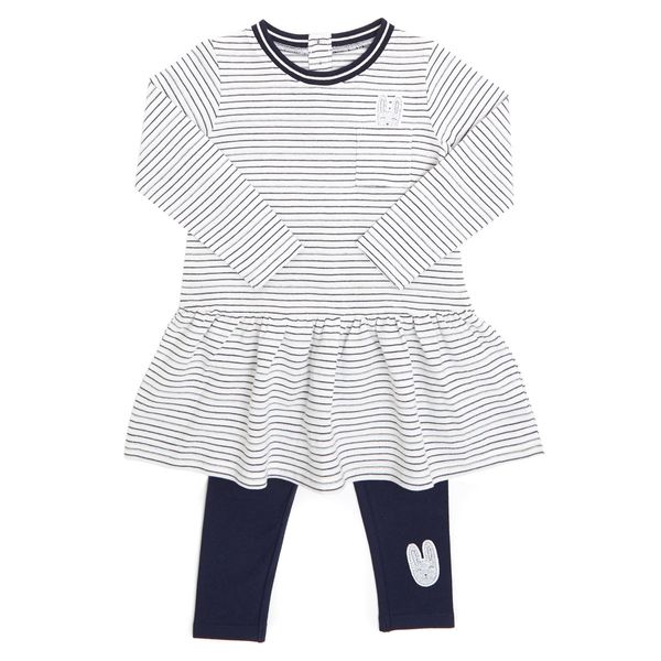 Toddler Stripe Dress And Legging Set