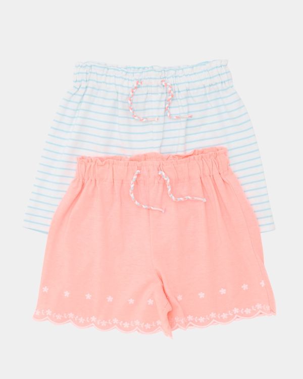 Embroidered Shorts - Pack Of 2 (6 months-4 years)