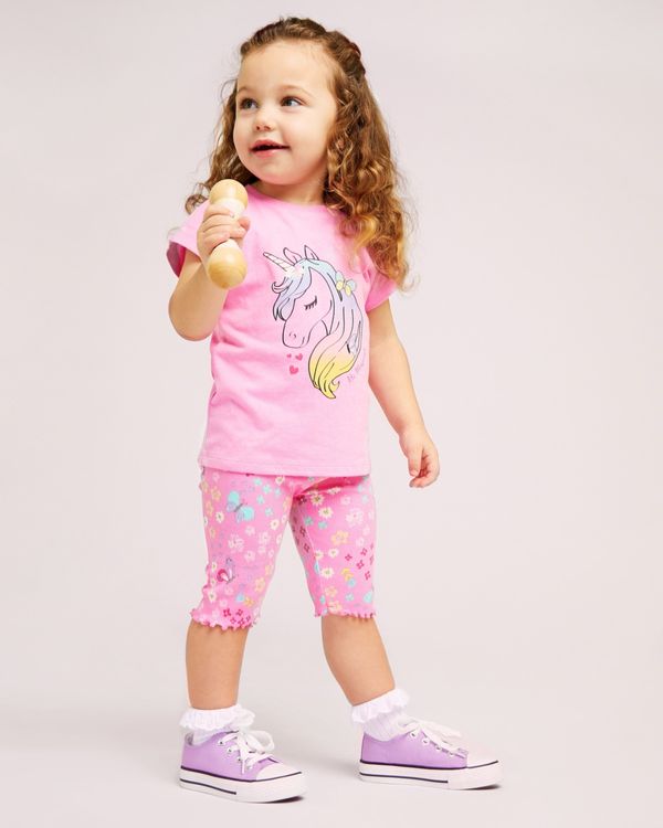 Dunnes Stores | Pink Pedal Pushers (6 Months-5 Years)