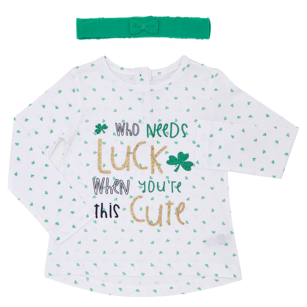 Dunnes Stores | White Toddler St Patrick's Day Slogan Top