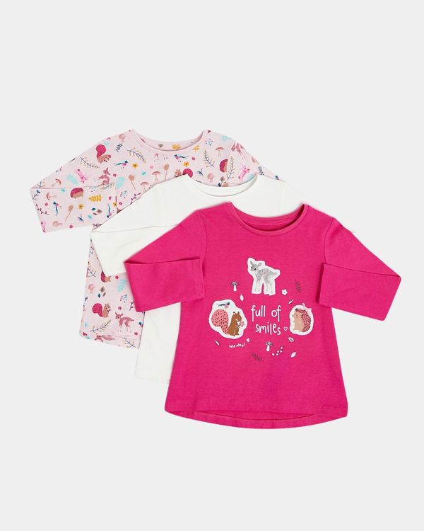 Long-Sleeved Top - Pack of 3 (0 months - 4 years)
