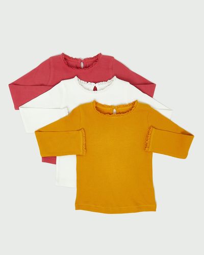 Lace Trim Tops - Pack Of 3 (6 Months-4 Years) thumbnail