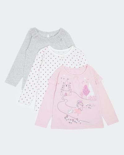 Long-Sleeved Top - Pack of 3 (6 Months-4 Years)