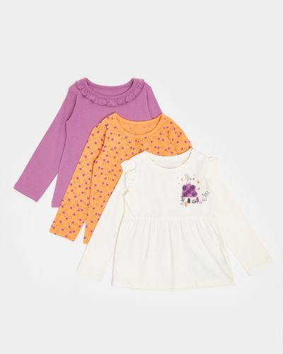 Long-Sleeved Top - Pack of 3 (6 Months-4 Years) thumbnail