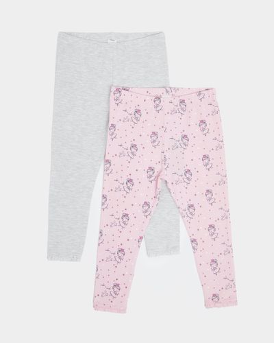 Fairy Print Lace Trimmed Leggings - Pack Of 2 (6 months-4 years) thumbnail