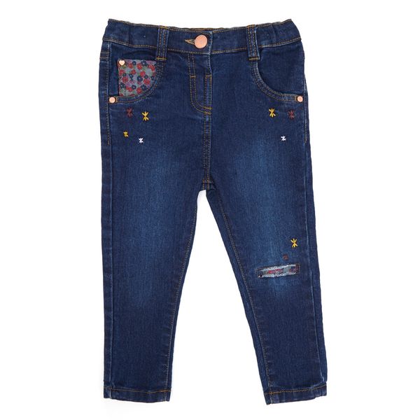 Toddler Denim Jeans With Print Detail