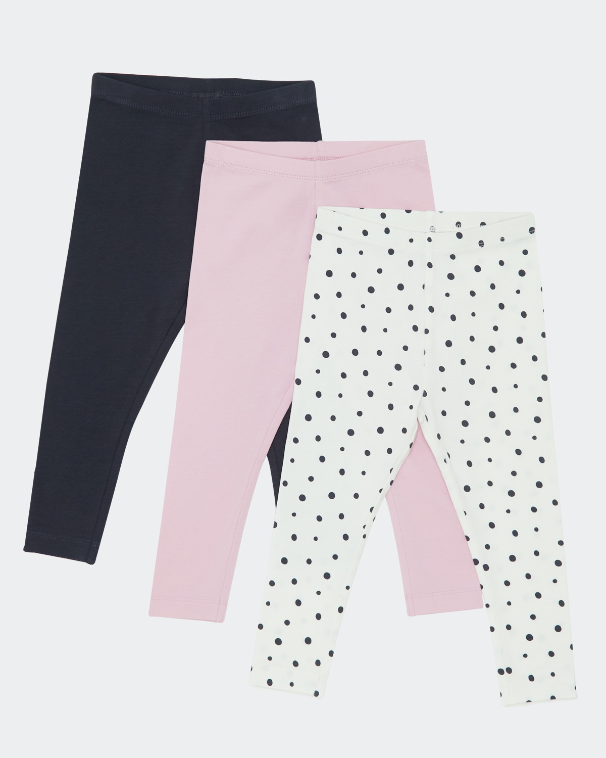 Dunnes Stores  Charcoal Leggings - Pack Of 3 (0 months-4 years)