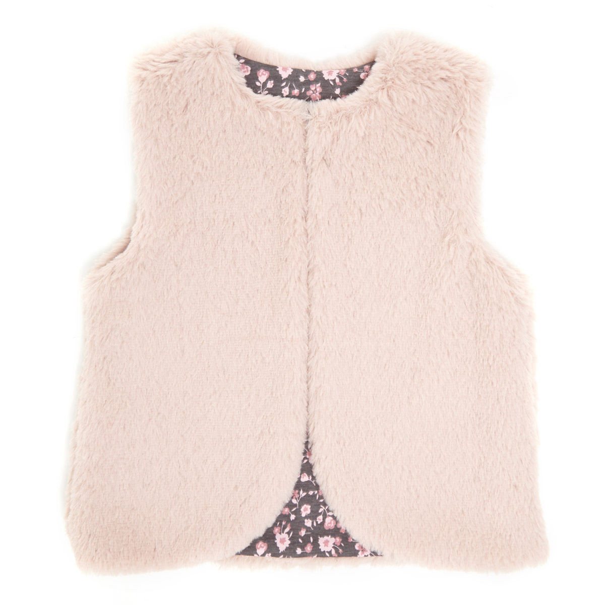Dunnes Stores | Pink Toddler Faux Fur Gilet
