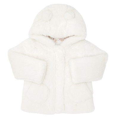 Toddler Faux-Fur Coat With Hood thumbnail