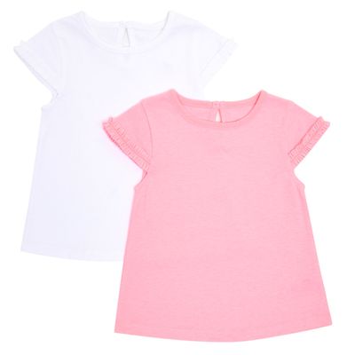 Toddler Solid Colour T-Shirt - Pack Of 2 thumbnail