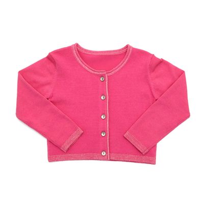 Toddler Solid Cardigan With Roll Neck thumbnail