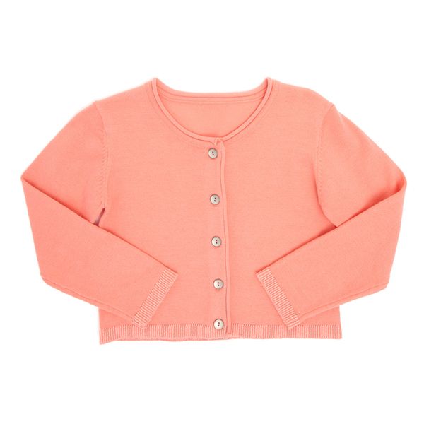 Toddler Solid Cardigan With Roll Neck
