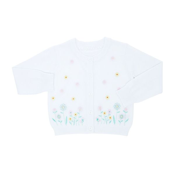 Toddler Embroidery Front Cardigan