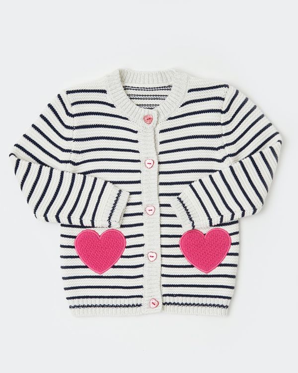 Heart Pocket Cardigan (6 months-4 years)