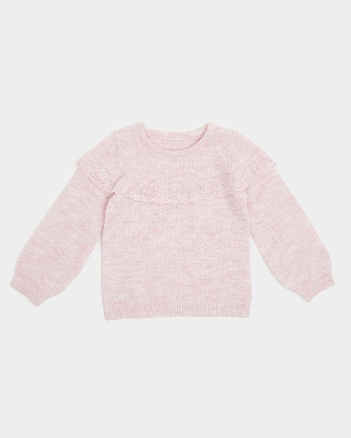 Dunnes Stores | Pink Frill Jumper (6 months-4 years)