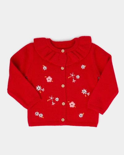Frill Embroidered Cardigan (6 months-4 years)