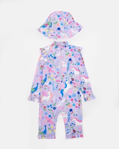 Frilled Unitard With Hat (6 Months-6 Years)