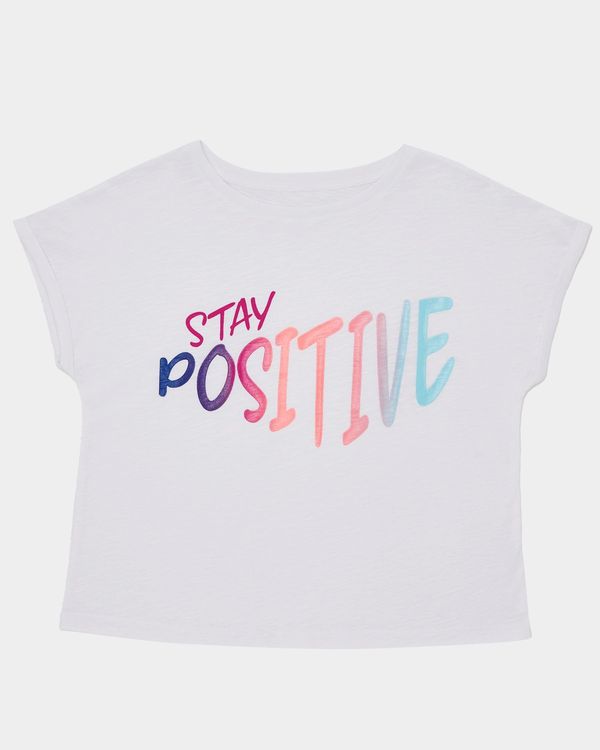 Girls Stay Positive T-Shirt (4-14 years)