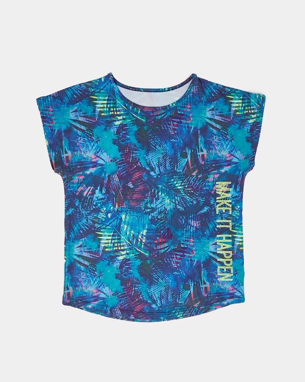 Girls Tropical Print T-Shirt (4-14 years)
