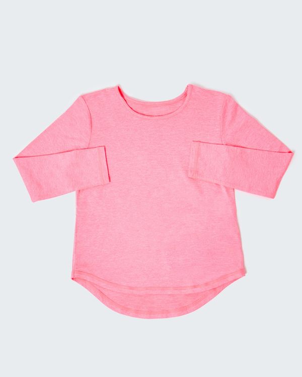 Girls Long-Sleeved Sporty Top (5-14 Years)