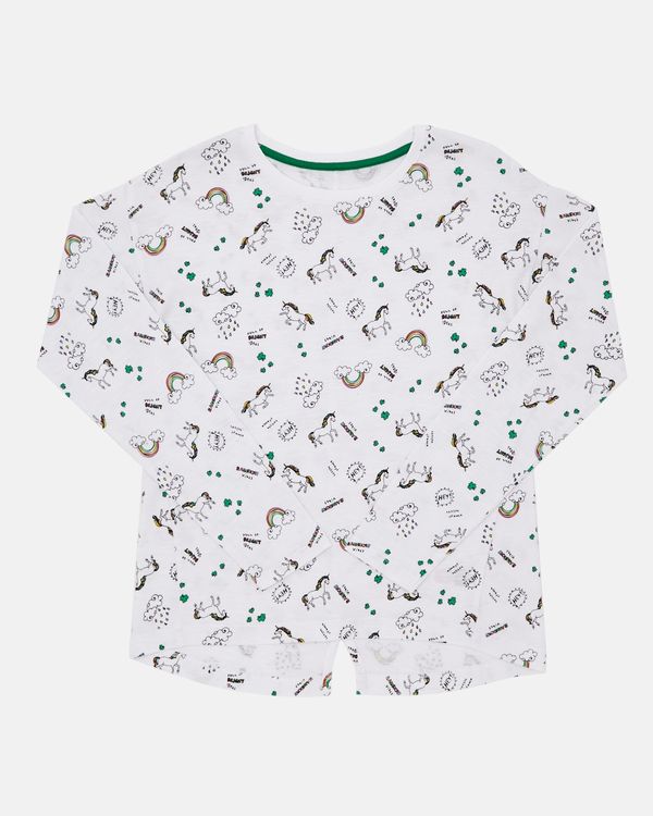 All-Over Print St. Patrick's Day Long-Sleeved Top (4-10 years)