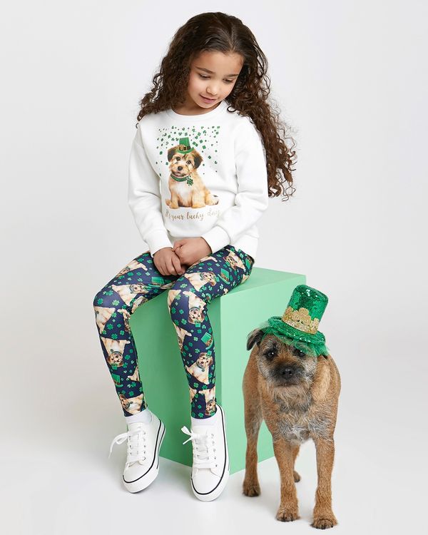 St Patrick's Day Dog Sweatshirt (4-14 years)