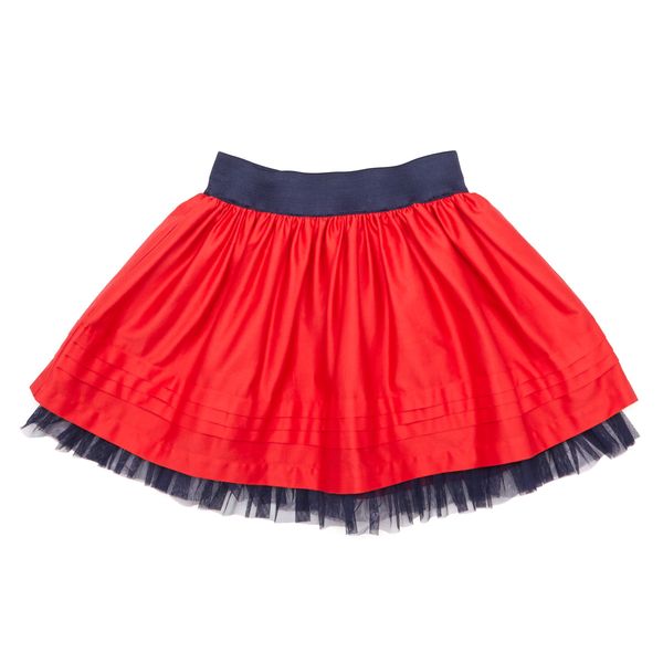 Younger Girls Cotton Sateen Skirt