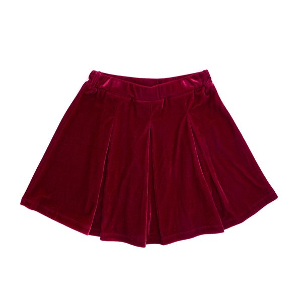 Younger Girls Velvet Skirt