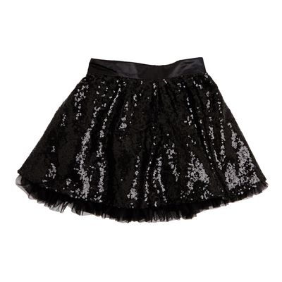 Younger Girls Sequin Skirt With Satin Waist thumbnail