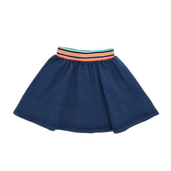 Younger Girls Rib Knit Denim Skirt