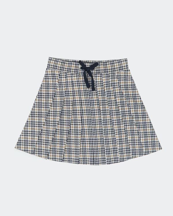 Girls Ponte Check Skirt (2-8 years)