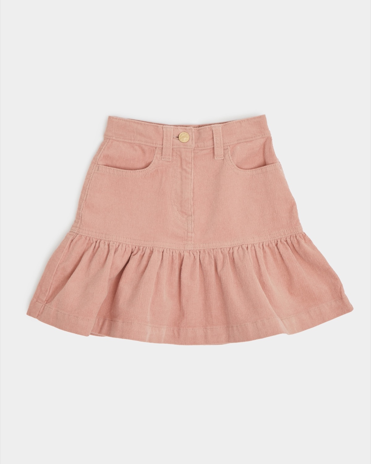 Dunnes Stores | Pink Cord Frill Skirt (3-10 Years)