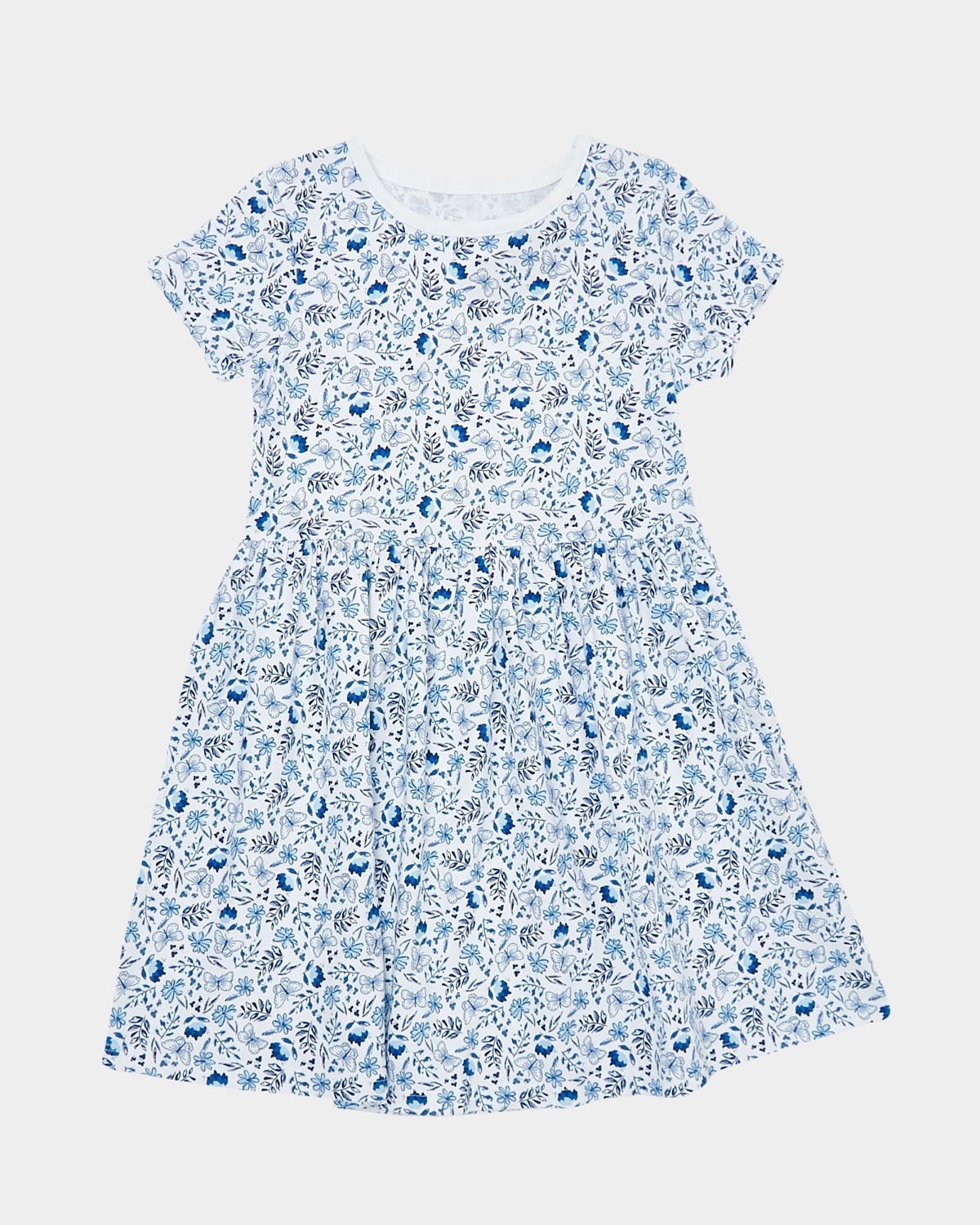 Dunnes Stores | Blue Girls Jersey Dress (4-10 years)