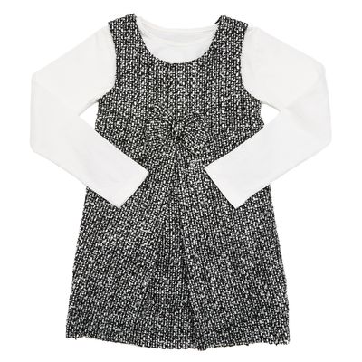 Younger Girls Boucle Pinafore And Top Set thumbnail
