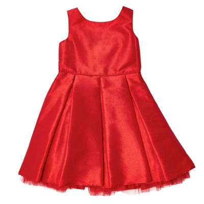 Younger Girls Red Bow Back Dress thumbnail