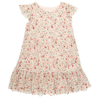 Younger Girls All-Over Print Lace Dress thumbnail