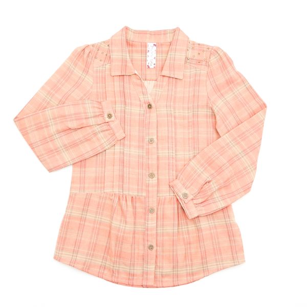 Younger Girls Checked Shirt