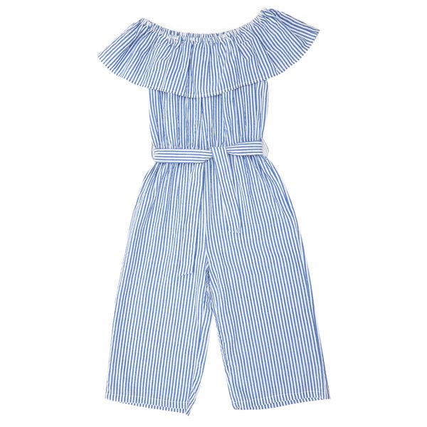 Younger Girls Stripe Jumpsuit
