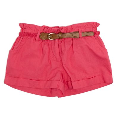 Younger Girls Poplin Shorts With Belt thumbnail