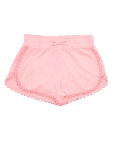Girls Embroidered Jersey Shorts (4-14 years) thumbnail