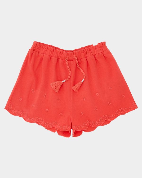 Girls Jersey Embroidered Shorts (4-14 years)