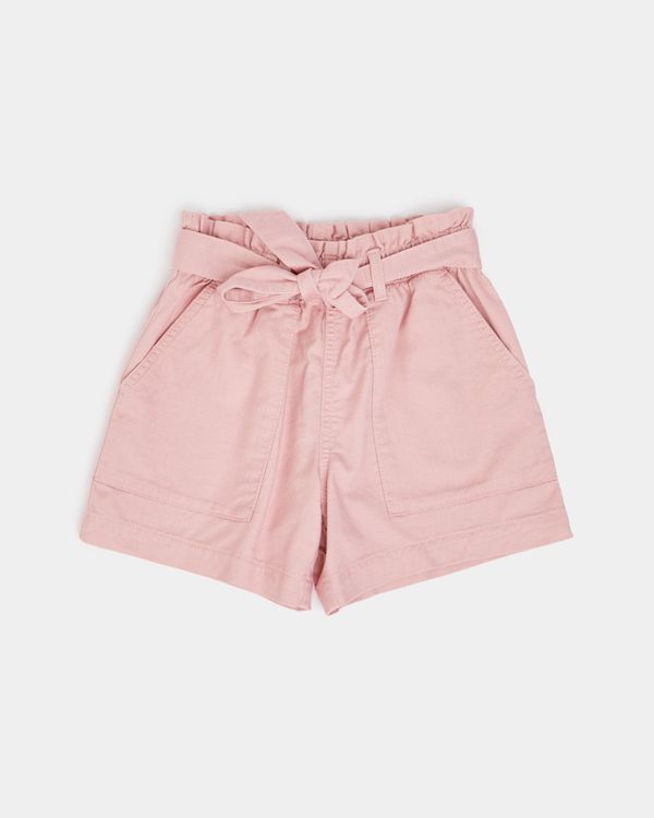 Paperbag Waist Woven Shorts (7-14 years)