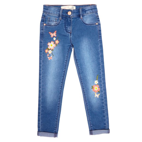 Younger Girls Embroidered Jeans