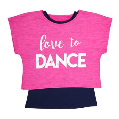 Girls Layered Dance T-Shirt thumbnail